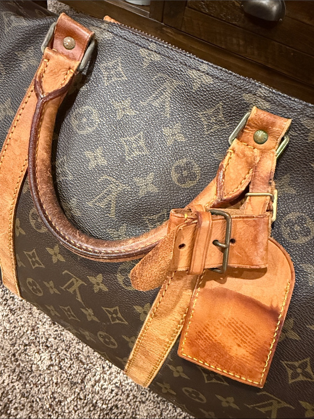 Louis Vuitton Brown Monogram Keep All 60 - Picture 4 of 15